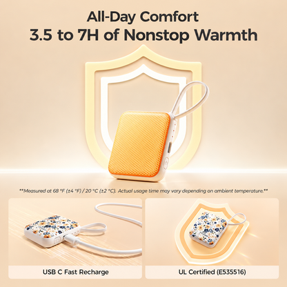 UT5 Nano Rechargeable Hand Warmers 2-Pack